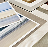 The textured mat board creates a neutral, coastal vibe when added to photos, original art or prints. 